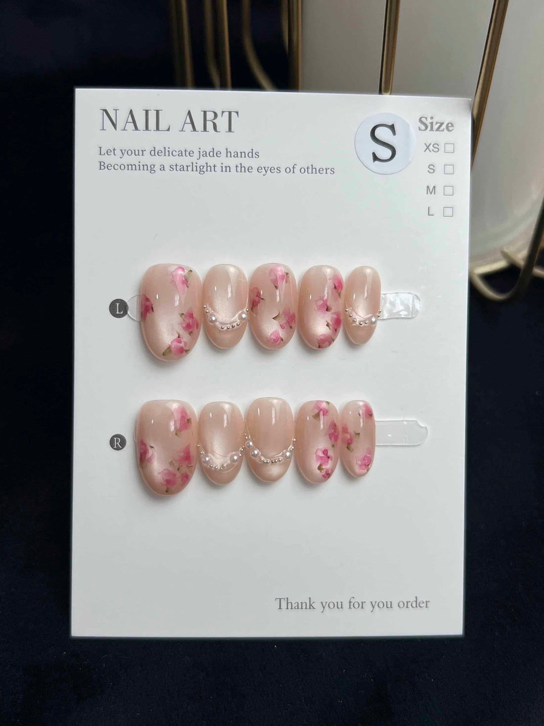 Florary Oval Scurt-Unghii false lucrate manual