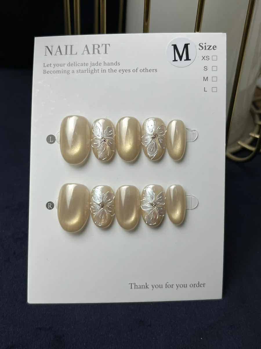 Gozi Oval Scurt-Unghii false lucrate manual