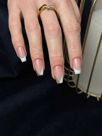 French Luxury Balerină Scurtă-Unghii false lucrate manual