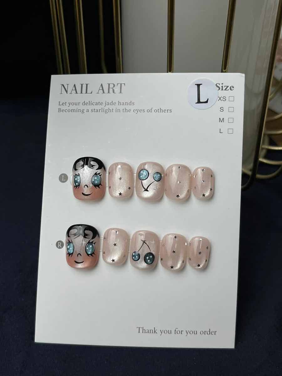 Puși Pătrat Scurt-Unghii false lucrate manual